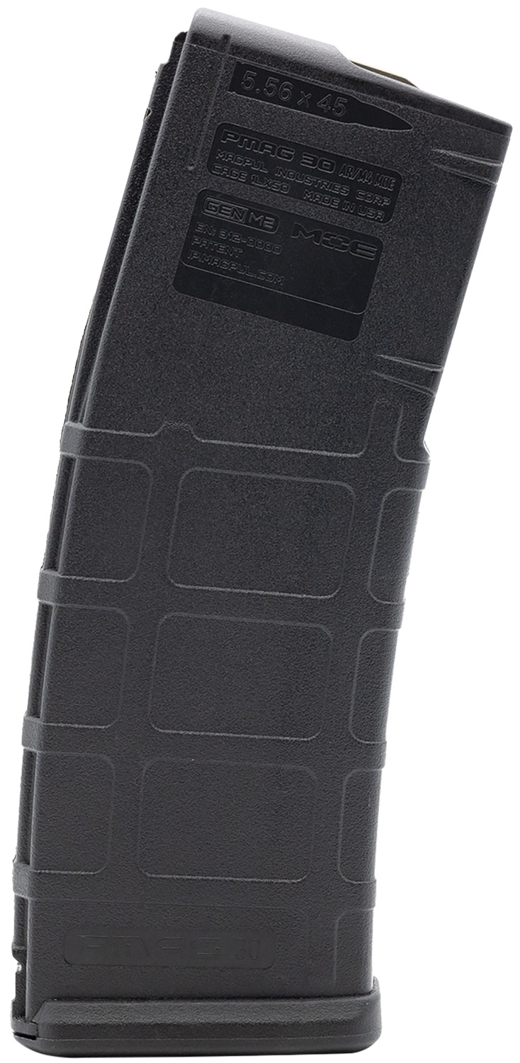 Magpul MAG571BLK PMAG GEN M2 MOE Black Detachable 30rd 223 Rem/5.56x45mm NATO for AR-15/M16/M4