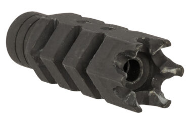 ATI Outdoors A5102251 Shark Muzzle Brake  Black Oxide Steel with 1/2"-28 tpi Threads for .223 Cal/5.56 AR-15